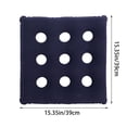thumbnail image 3 of Ctnporpo Seat Cushion Nine Hole Inflatable Seat Cushion with Suede for Bedsore Wheelchair Seat Cushion for Elderly Bedsore Products Ergonomic Cushion Lumbar Support Cushion, 3 of 6