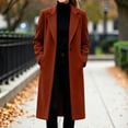 thumbnail image 7 of cocolona Womens Long Coat for Women Fall Winter Long Sleeve Lapel Trench Coat Oversized Elegant Trendy Jacket, 7 of 7