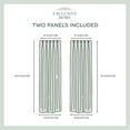 thumbnail image 4 of Exclusive Home Curtains Chateau Light Filtering Pinch Pleat Curtain Panels, 84" Length, Taupe, Set of 2, 4 of 10