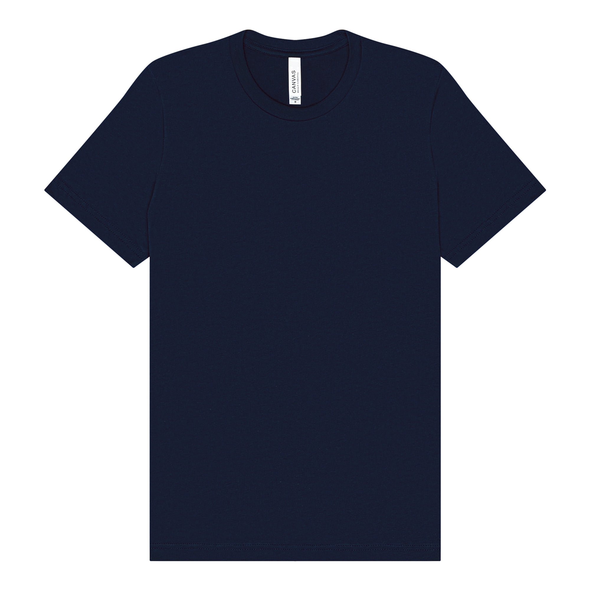 BELLA+CANVAS Youth Unisex Short Sleeve Crew Neck T-Shirt for Crafting, Navy, Youth Xlarge