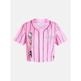 thumbnail image 5 of Hello Kitty Graphic Cropped Baseball Jersey, Women's, 5 of 5