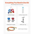 thumbnail image 3 of VEVOR 3.5 CFM HVAC Single Stage Rotary Vane Vacuum Pump and Manifold Gauge Kit, 3 of 9
