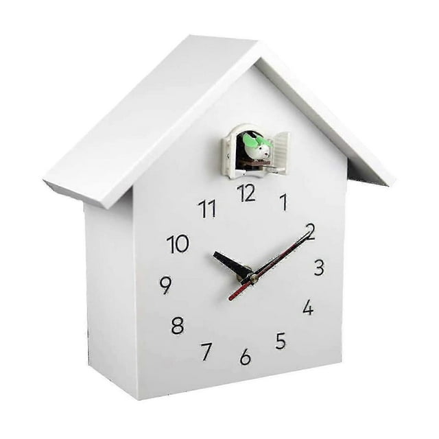 Large Cuckoo Clock,cuckoo Clock - White Birdhouse, Minimalist Modern Desig-Good_Perfect Gift