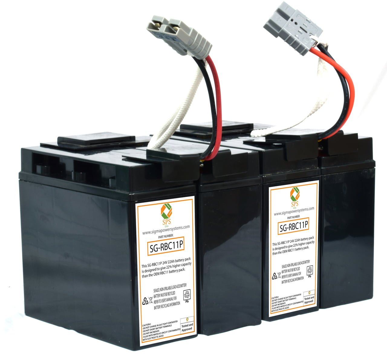 SPS Brand Set of Terminal Covers for APC SmartUPS SUA24XLBP RBC11 Battery Cartridge 8 Pack 