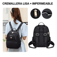 thumbnail image 5 of Mochila Bolso De Mujer Impermeable Negra, 5 of 5