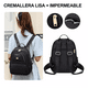 thumbnail image 5 of Mochila Bolso De Mujer Impermeable Negra, 5 of 5