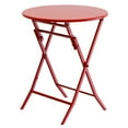 thumbnail image 6 of 3-Piece Folding Bistro Set, 2 Chairs and 1 Table, Weather-Resistant Outdoor/Indoor Conversation Set for Patio, Yard, Garden (Red), 6 of 10