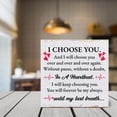 thumbnail image 3 of Zomyto 5"x5" Valentines Decor Valentines Day Decorations Romantic I Choose You Quote Wooden Sign, 3 of 6