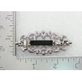 thumbnail image 4 of Faship Gorgeous Burgundy Crystal Floral Hair Barrette Clip, 4 of 4