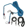 thumbnail image 2 of Cable Dog Tie Out Cable For Camping Reflective Heavy Duty Overhead Trolley System With Dog Runner Cable For Outdoor Yard Walking, 2 of 8