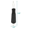 thumbnail image 4 of LEEYNEER Elderly Buttoner Jeans Button Hook Buttons Zipper Pull Tool Black 18.4*3.2cm 2 Pcs, 4 of 6