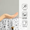 thumbnail image 4 of Merry Christma Hand Towels Set of 2 Xmas Trees Snowflake Decorative Towel Winter Red Buffalo Plaid Thin Bath Kitchen Tea Dish Holiday Washcloths for Bathroom Spa Gym, 4 of 8