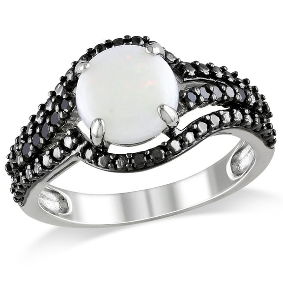 Everly Women's Opal Sterling Silver Ring