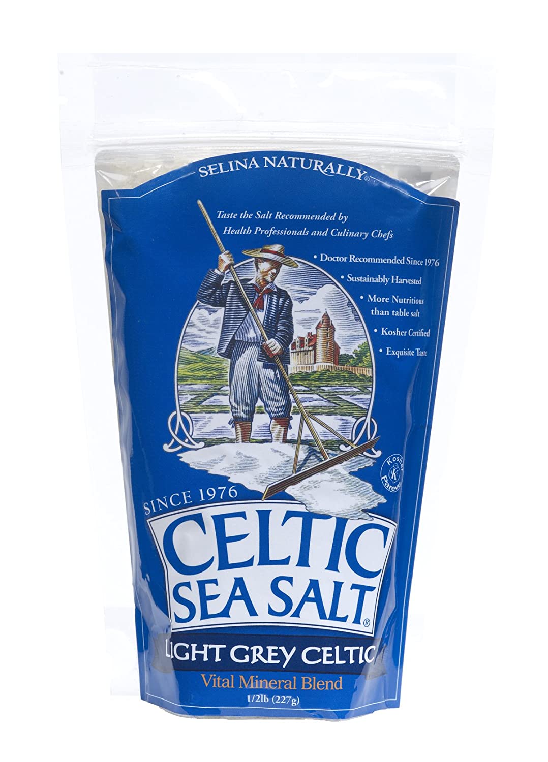 Selina Naturally Celtic Sea Salt Light Grey Coarse 0.5 lb