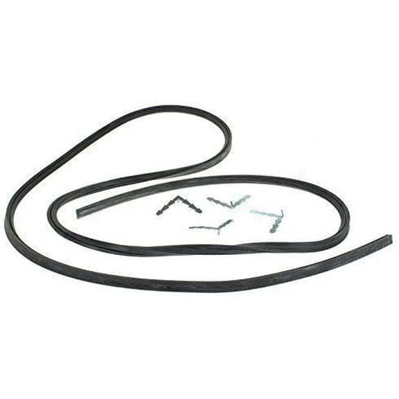 Masterpart Universal 4-Sided Cooker Oven Rubber Door Seal, Black
