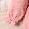 thumbnail image 6 of SILVERCELL Newborn Baby Girls Long Sleeve Ruffled Romper Bodysuit + Headband Outfits Clothes Set 0-24M, 6 of 8