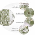thumbnail image 6 of Sage Green Geometric Waterproof Fabric Shower Curtain,Modern Abstract Art Botanical Waterproof Fabric Shower Curtain for Bathroom Curtains Bathtubs Hotel Shower Curtains with 12 Hooks Standard 60x72, 6 of 8