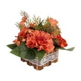thumbnail image 2 of ToyKingdee Flower Arrangement Artificial Flowers in Pot - Fake Flowers Roses Peonies Hydrangeas in Wooden Vase Potted Artificial Flower Centerpieces for Table Decor, 2 of 6