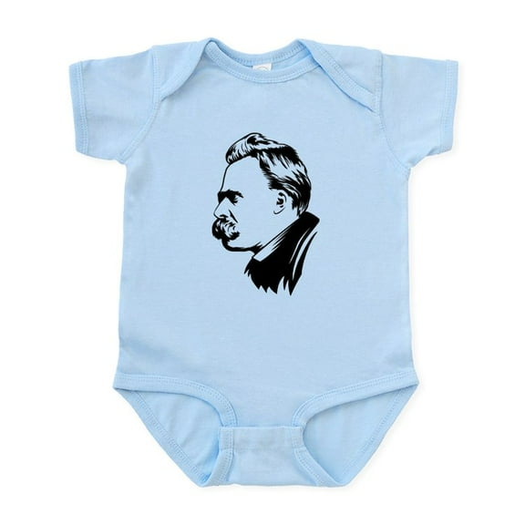 CafePress - Nietzsche6 Body Suit - Baby Light Bodysuit, Size Newborn - 24 Months