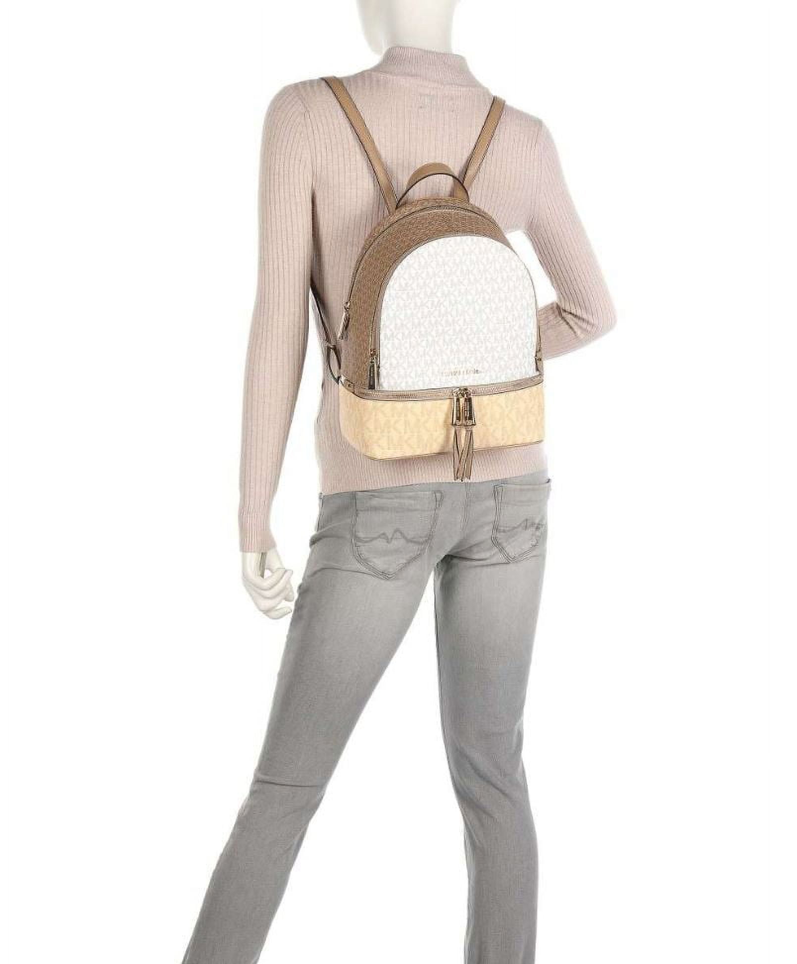 Michael Kors Womens Rhea Zip Medium Backpack Smokey Rose Multi 2  30S2GEZB8B-99 One Size 