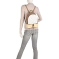 thumbnail image 3 of Michael Kors Womens Rhea Zip Medium Backpack Buttermilk Multi 30S0GEZB2V-798 One Size, 3 of 6