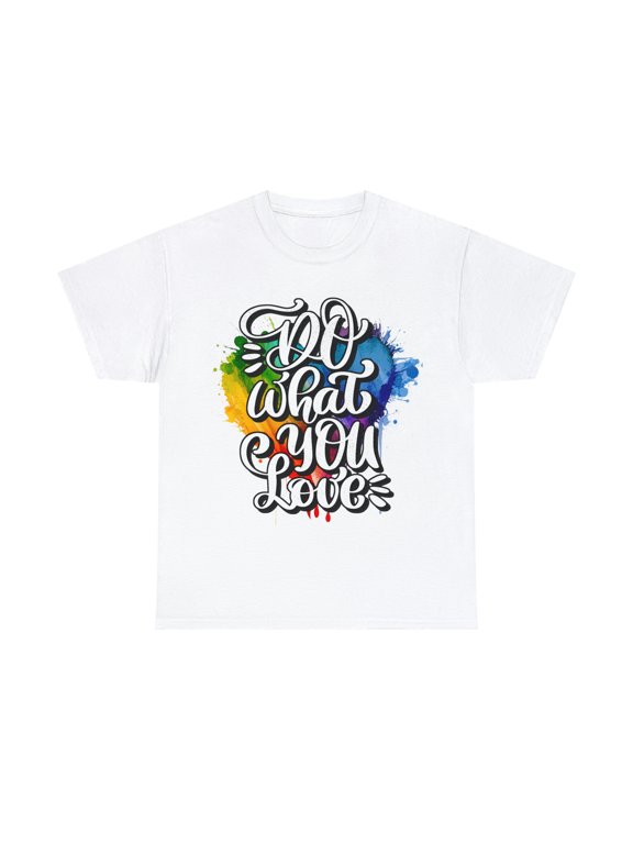 Do What You Love Pride Short Sleeve White Shirt