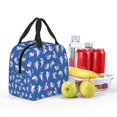 thumbnail image 5 of Gaeub Cute Shark Print Lunch Bag Lunch Box for Women Men,Reusable Insulated Lunch Bags for Adults,Leakproof Cooler Lunch Tote Bag, Large Capacity for Work Travel Picnic, 5 of 8