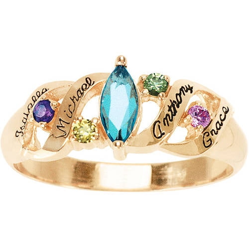 Personalized birthstone rings walmart hot sale