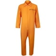 thumbnail image 6 of FEIFLY Women Halloween Prisoner Jumpsuit Orange Jumpsuit Outfits For Adults Party Performance Party Solid Color Festival Clothing, 6 of 7