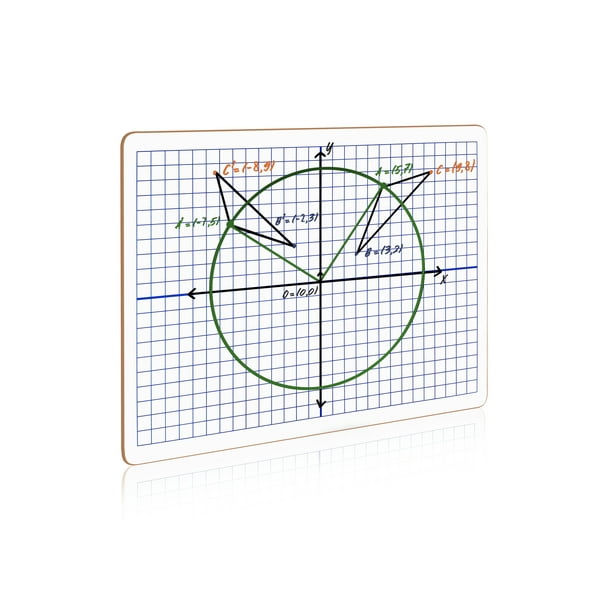 Dry Erase XY Axis White Board 9”X12” Interactive Learning Coordinate