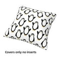 thumbnail image 3 of Throw Pillow Covers, Lovely penguin A Soft Square Pillow Cases with Invisible Zipper for Couch Bed Sofa, Farmhouse Fall Home Decor 12"x12", 3 of 7
