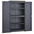 thumbnail image 4 of Edsal Lightweight Aluminum Freestanding Tall Garage Storage Cabinet, Black, 4 of 5