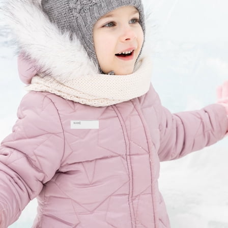 LOLIPPYY 1Set Iron on Label Writable Name Clothing Labels Fabric Assorted Colors for Clothes