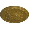 thumbnail image 3 of Ekena Millwork 11 3/4"OD x 3/8"P Stockport Ceiling Medallion, Hand-Painted Gold, 3 of 6