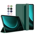 thumbnail image 2 of For Galaxy Tab S9 FE 5G Case 10.9 2023 Folding Stand Magnetic Soft Silicone Back Tablet Cover for Samsung Tab S9 FE S9FE Case Dark Green Tab S9 (11 inch), 2 of 6