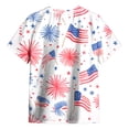 thumbnail image 4 of Ymyiu Kids Usa Shirt Boys 4th of July Shirt for Kids Toddler Girls USA T-Shirts American Flag Patriotic Tee 12-13T, Navy, 4 of 5