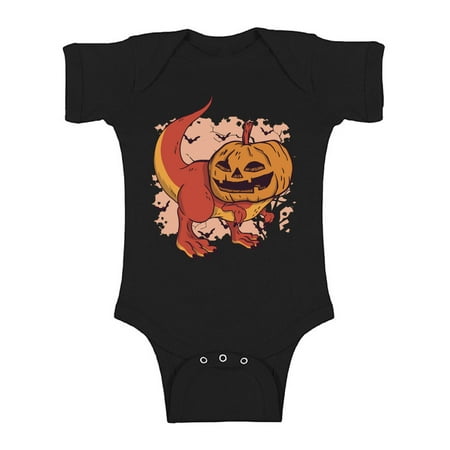 

Awkward Styles Halloween Baby Bodysuit Pumpkin Dinosaur Romper