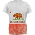 thumbnail image 2 of California Vintage Distressed State Flag All Over Mens T Shirt Multi SM, 2 of 2