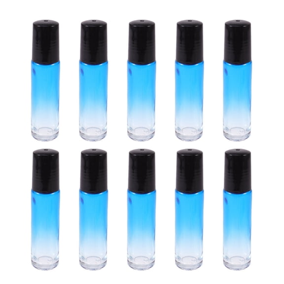 HOMEMAXS 10pcs Mini Glass Vial Bottles 10ml Portable Perfume Storage Container for Travel