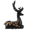 thumbnail image 3 of Elk Resin Crystal Ball Stand with Flower Pattern, Decorative Sphere Holder for Creative Desktop Ornament, Smooth Surface Base for Living Room, 3 of 3