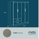 thumbnail image 3 of MOBI Ropero de Madera modelo Gardenia color Fresno largo 152 cm Armario Closet Organizador, 3 of 5