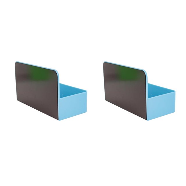 Wosthever Soporte para marcadores, estuches de papelería, soportes para marcadores, contenedor de almacenamiento para sala de reuniones, Azul caja de borrador 2Conjunto