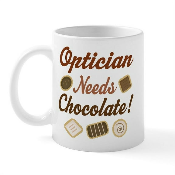 CafePress - Optician Gift Funny Mug - 11 oz Ceramic Mug - Novelty Coffee Tea Cup