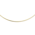 thumbnail image 2 of Bling Jewelry Womens Basic Thin 1MM Omega Chain Choker Necklace 14K Gold Plated, 2 of 4