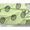 thumbnail image 2 of Soimoi Poly Georgette Fabric Paisley Block Printed Fabric 1 Yard 52 Inch Wide, 2 of 3