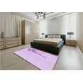 thumbnail image 5 of Ahgly Company Machine Washable Indoor Square Transitional Heliotrope Purple Area Rugs, 8' Square, 5 of 7