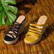 thumbnail image 2 of Sandalias con Cuña de Alpargata Allegra K Tiras Plataforma Amarillo EE. UU. 7, 2 of 6