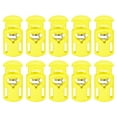 thumbnail image 1 of Unique Bargains 30Pack 5.5x3mm Cord Lock Plastic Single Hole Spring Toggle Stoppers, Yellow, 1 of 5