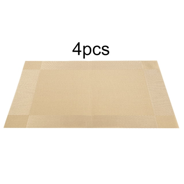 Tableware Placemat,4 Pcs Placemat Fashion PVC Placemat PVC Table Mat Impressive Results