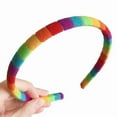 thumbnail image 3 of (One) New rainbow-colored striped headband-M, 3 of 10